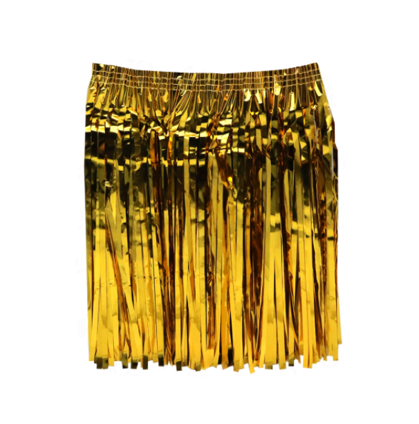 Gonna Hawaiana Oro 28x40 cm u2013 Costume Estivo per Feste a Tema, Luau, Eventi Tropicali