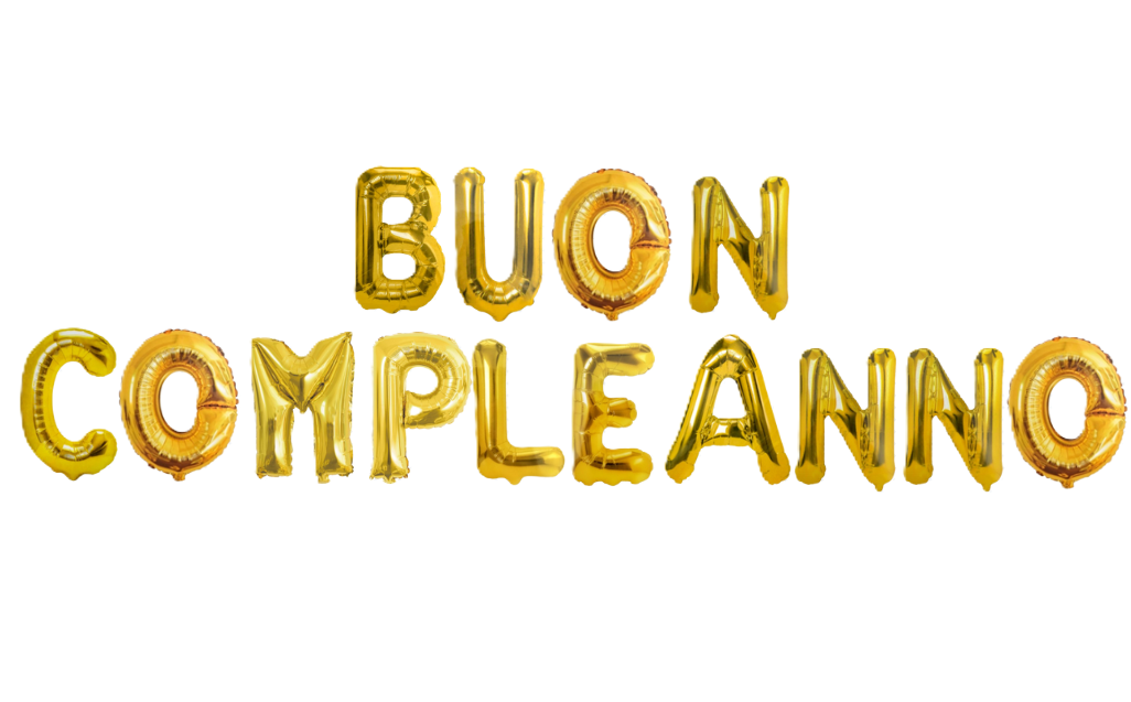 palloncini BUON COMPLEANNO Oro Metallizzato