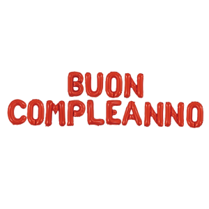 Palloncini buon compleanno rosso metallizzato – lettere 35 cm in foil, decorazioni per feste di compleanno