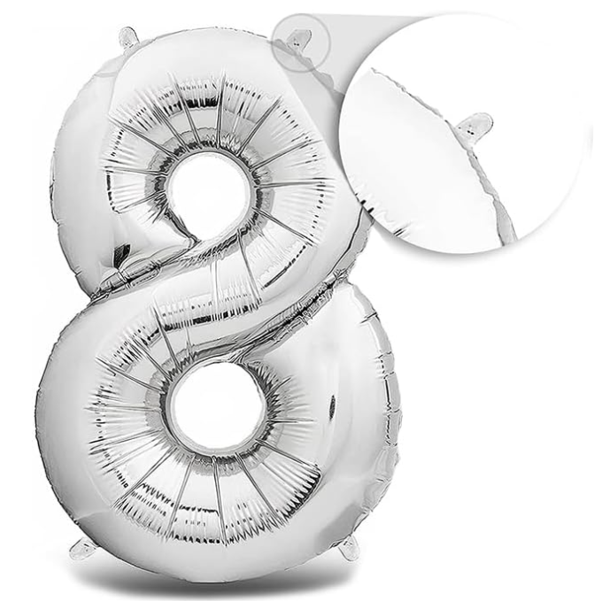 Palloncini BUON COMPLEANNO Argento Metallizzato