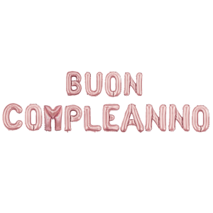 Palloncini buon compleanno rosa metallizzato – lettere 35 cm in foil, decorazioni per feste di compleanno