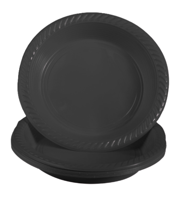 Set Stoviglie Plastica Nero