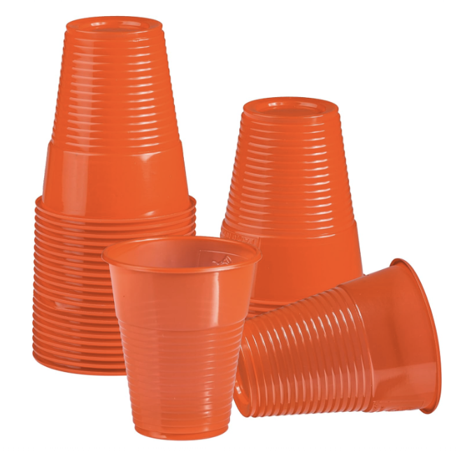 Set Stoviglie Plastica Arancione