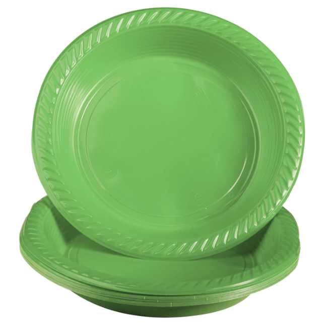 Set Stoviglie Plastica Verde