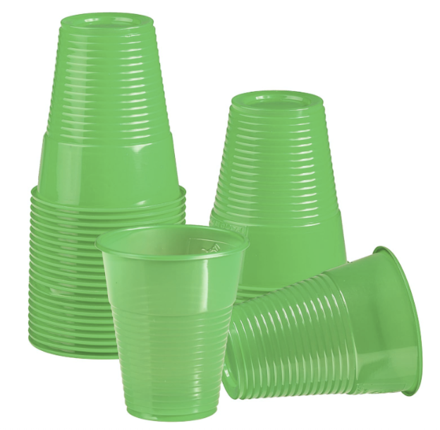 Set Stoviglie Plastica Verde