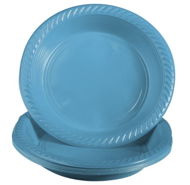 Set Stoviglie Plastica Celeste