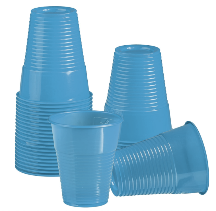 Set Stoviglie Plastica Celeste