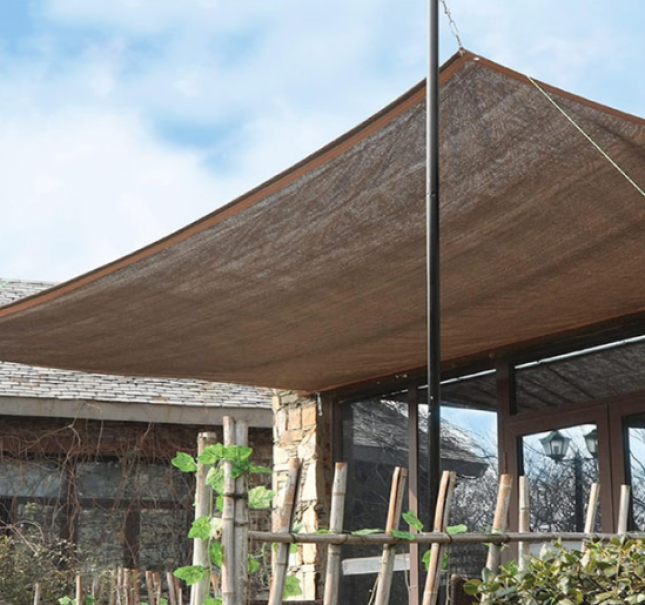 Telo Ombreggiante Marrone 3x3 m