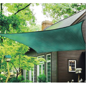Telo ombreggiante verde 3x4 m – 90 g/m² con corda inclusa, protezione solare e privacy per giardini, terrazze, recinzioni