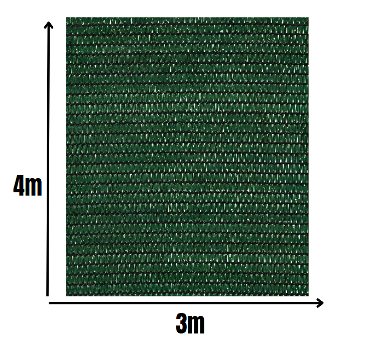 Telo Ombreggiante Verde 3x4 m