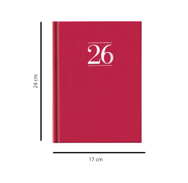 Agenda 2026 Settimanale u2013 128 Pagine, Formato 17x24 cm, Design Elegante con Stampa Argento a Caldo