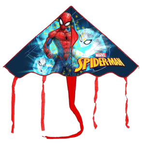 Aquilone spiderman per bambini – 100x56 cm, facile da far volare, leggero e resistente, design divertente con personaggio cartoon, giocattolo estivo per mare, parco e giardino