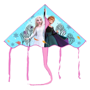 Aquilone frozen per bambini – 100x56 cm, facile da far volare, leggero e resistente, design divertente con personaggio cartoon, giocattolo estivo per mare, parco e giardino