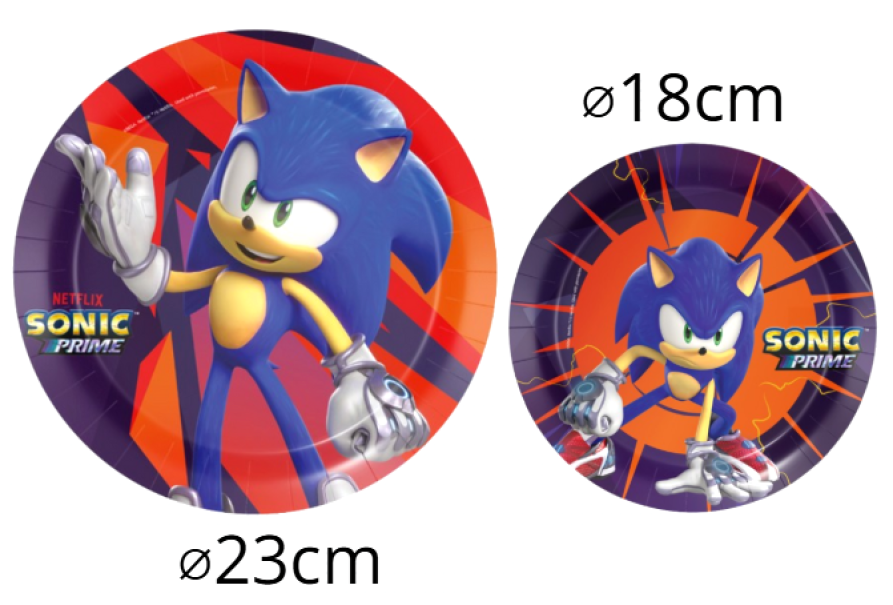 Kit Compleanno Sonic per 8 Persone