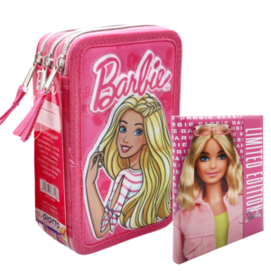 Set scuola barbie bambina - astuccio con contenuto, diario 12 mesi non datato - kit per bambini