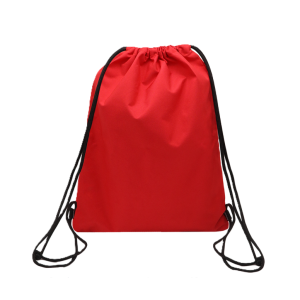 Zaino a sacca rosso - 43x34 cm - resistente, leggero, ideale per sport, scuola, viaggi e tempo libero