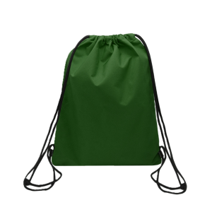 Zaino a sacca verde - 43x34 cm - resistente, leggero, ideale per sport, scuola, viaggi e tempo libero