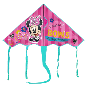 Aquilone minnie mouse per bambini – 100x56 cm, facile da far volare, leggero e resistente, design divertente con personaggio cartoon, giocattolo estivo per mare, parco e giardino