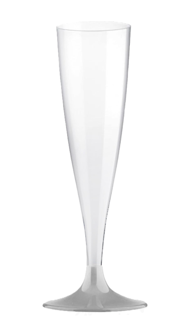 Set 6 Flute Argento in Plastica