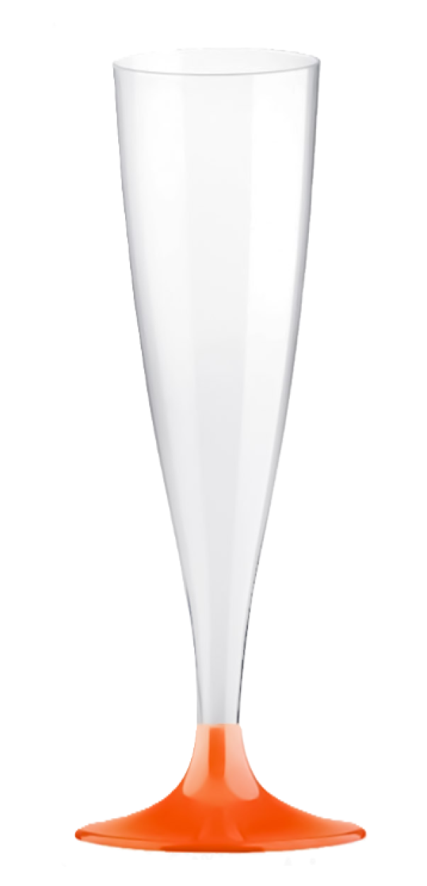 Set 24 Flute Arancione in Plastica 