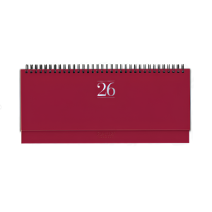 Agenda 2026 settimanale – 128 pagine, formato 29,8x10,5 cm, con spirali, design elegante con stampa argento a caldo