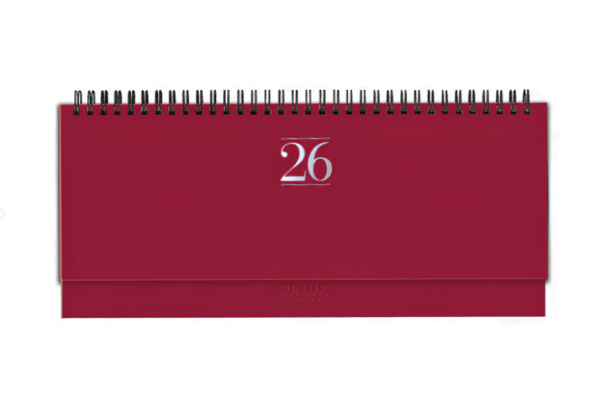 Agenda 2026 Settimanale u2013 128 Pagine, Formato 29,8x10,5 cm, Con Spirali, Design Elegante con Stampa Argento a Caldo