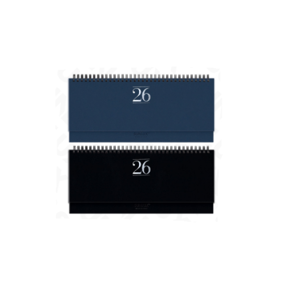 Agenda 2026 Settimanale u2013 128 Pagine, Formato 29,8x10,5 cm, Con Spirali, Design Elegante con Stampa Argento a Caldo