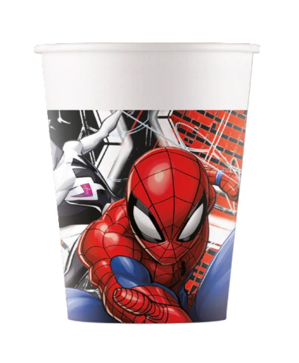Bicchieri in Carta Spiderman 200ml