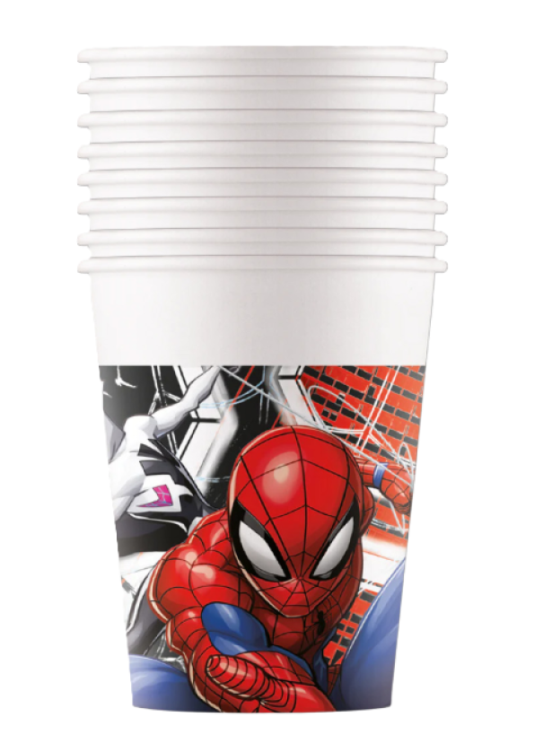 Bicchieri in Carta Spiderman 200ml