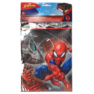 Tovaglia spiderman in plastica 120x180 cm, tovaglia monouso per feste a tema marvel