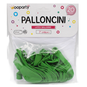 Palloncini in lattice verde confezione da 20