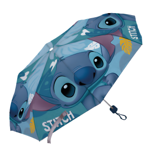 Ombrello stitch mini 52 cm con 8 stecche – compatto, resistente e portatile – design lilo & stitch