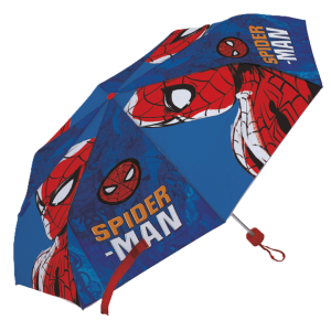 Ombrello spiderman mini 52 cm con 8 stecche – compatto, resistente e portatile – design spiderman