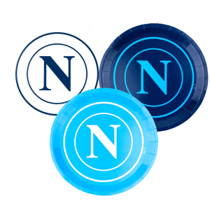 Piatti in carta napoli, confezione da 6, 18cm
