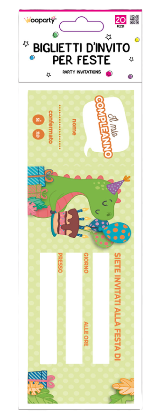 Biglietti Inviti Compleanno Dinosauro