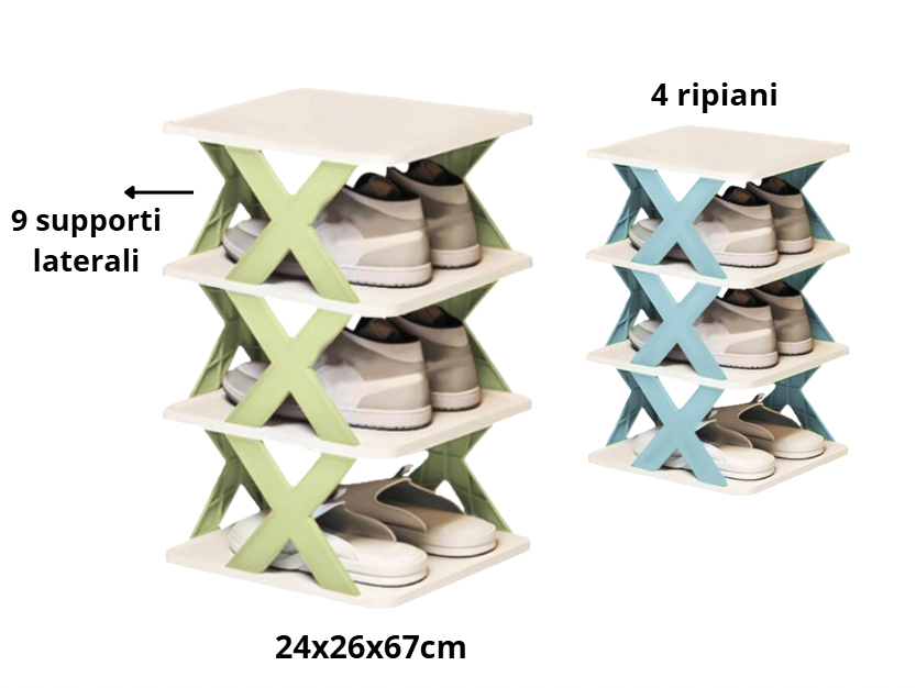 Scarpiera 4 ripiani