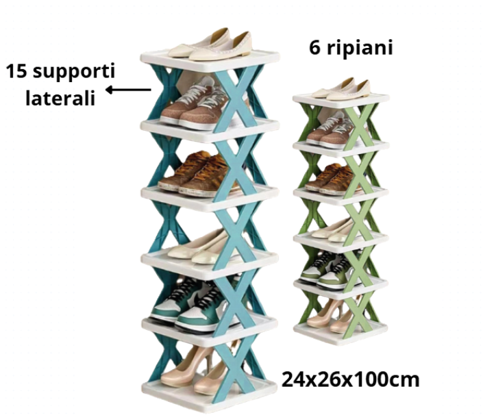Scarpiera 6 ripiani