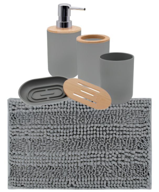 Set da Bagno Completo Grigio