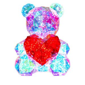 Lampada led unicorno 3d multicolore usb – luce notturna decorativa per camera bambini, cambio colori rgb, design olografico, con pulsante try me – 25x30 cm –