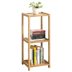 Scaffale in legno bambù a 3 ripiani 30x26x63 cm, mensola salvaspazio naturale per bagno, cucina o soggiorno