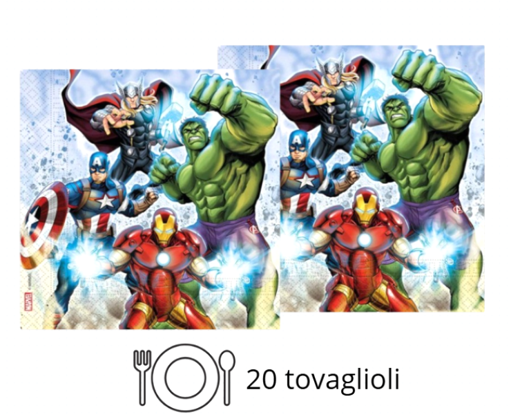 Kit Compleanno Tavola Avengers 