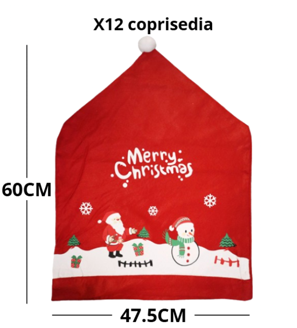 Set 12 Coprisedie Natalizie