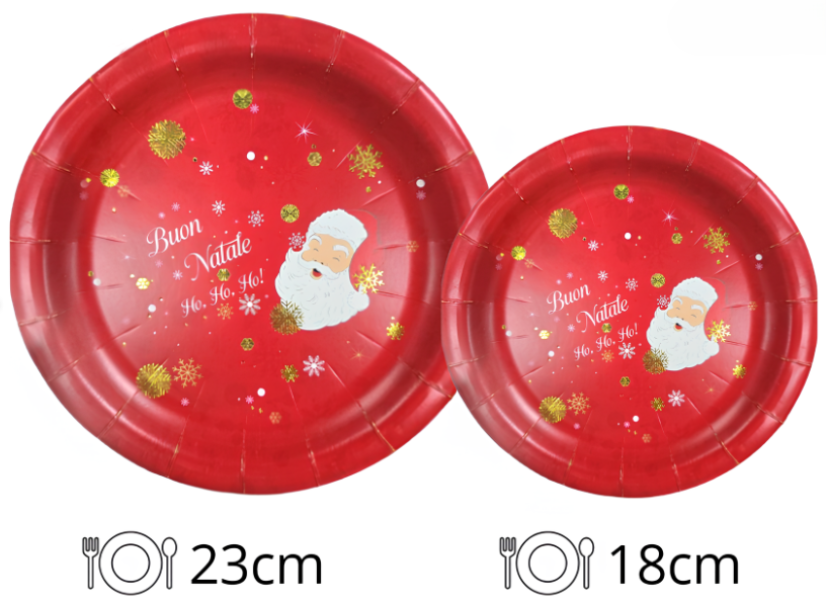 Set tavola di Babbo Natale