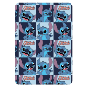 Coperta plaid stitch in pile morbido 100x140 cm boy﻿ – coperta in pile per bambini e adulti – plaid caldo e soffice con personaggio stitch