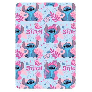 Coperta plaid stitch in pile morbido 100x140 cm girl – coperta in pile per bambini e adulti – plaid caldo e soffice con personaggio stitch