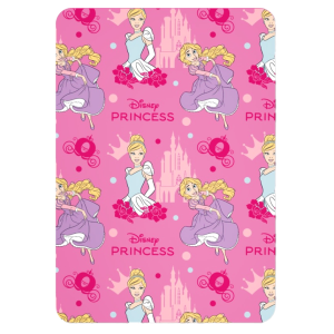 Coperta plaid principesse in pile morbido 100x140 cm girl – coperta in pile per bambini e adulti – plaid caldo e soffice con personaggio princess