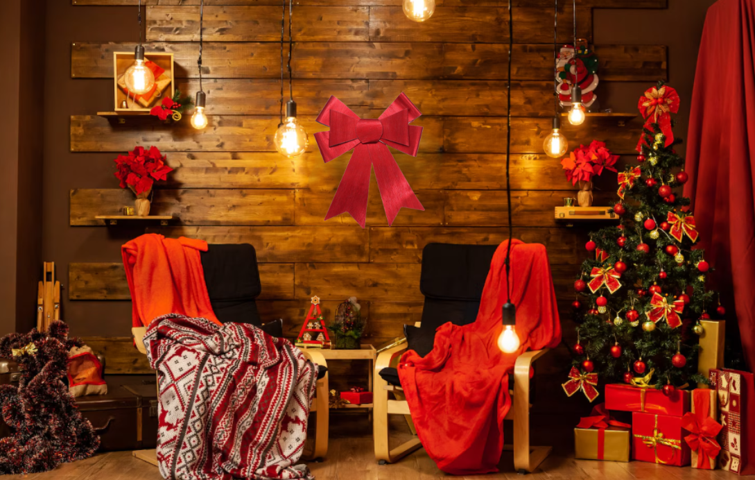 Fiocco Natalizio Rosso