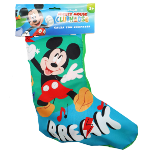 Calza con sopresa mickey mouse, calza con giocattoli e gadget, regalo di natale, calza befana per bambini topolino