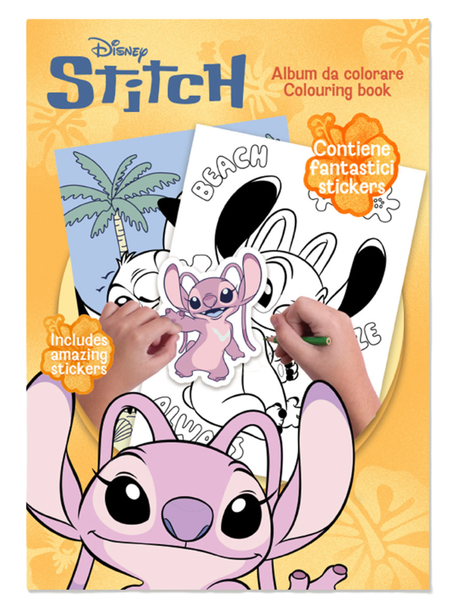 Album da colorare Stitch Girl