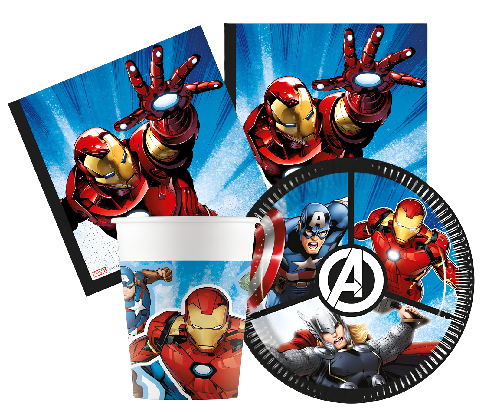 Kit Compleanno Tavola Avengers 16 Persone